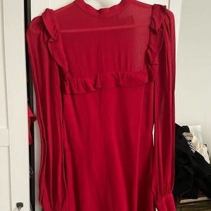 Reformation Bellflower bib dress